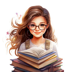 Book worm Girl