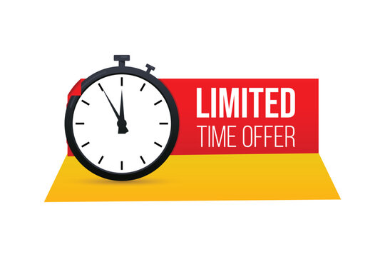 vector limited time offer or special offer banner design

