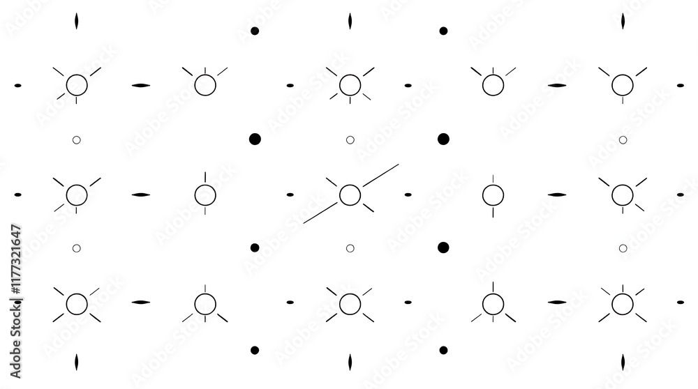 Poster minimalist geometric pattern: a modern, clean, and stylish design, featuring a repeating pattern of 