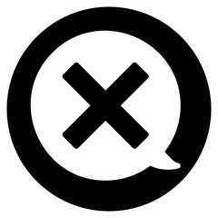 Obraz premium lies glyph icon