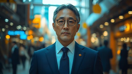 Businessman in Suit and Tie