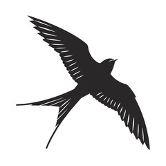 creat a sillhoute white black crow vulture bird with white bg