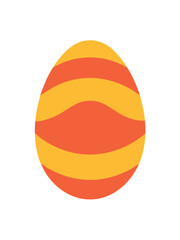 Easter day egg vector art on white background
