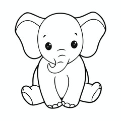 Fototapeta premium vector animal ( elephant ) art free download 