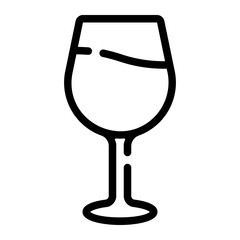 alcohol line icon