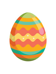 Easter day egg vector art on white background
