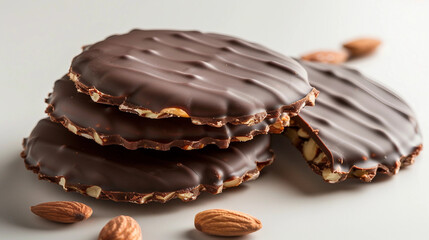 Irresistible chocolate coated almond biscuit at the end of every title