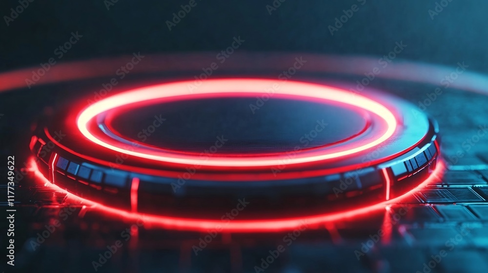 Aufkleber futuristic holographic interactive assistant interface with real-time data feedback
