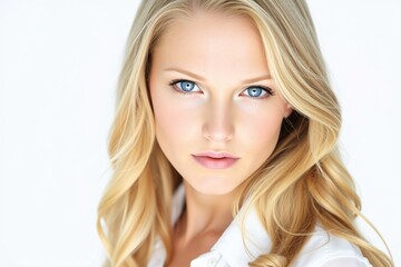 Naklejka premium Portrait of an young woman skin care, body care, beauty salon