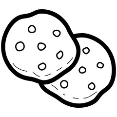 Two pieces of cookies 