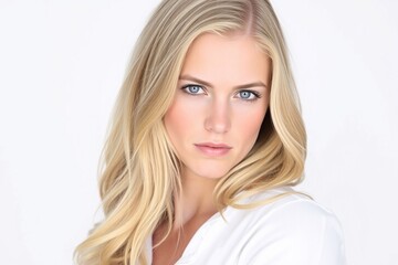 Naklejka premium Portrait of an young woman skin care, body care, beauty salon