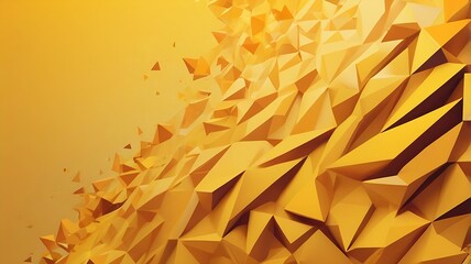 Obraz premium Dynamic Abstract Geometric Pattern with Vibrant Yellow and White Rounded Shapes in Diagonal Layout - Modern Minimalist Design with Depth and Movement