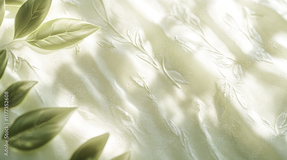 Poster serene eco-friendly 3d illustration of textured surface with natural patterns and gradient light for