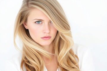 Naklejka premium Portrait of an young woman skin care, body care, beauty salon
