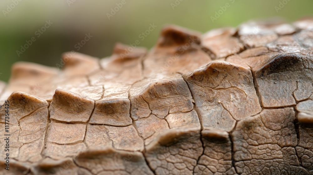 Poster close-up view of textured scales on a reptile showcasing nature's intricate patterns and colors