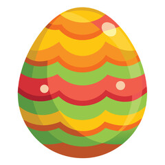Easter day egg vector art on white background
