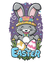 Happy Easter, T Shirt Design/ SVG