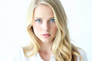 Naklejka premium Portrait of an young woman skin care, body care, beauty salon