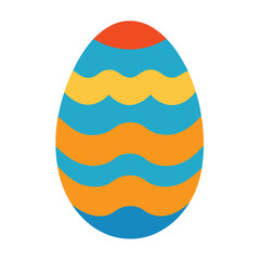 Easter day egg vector art on white background
