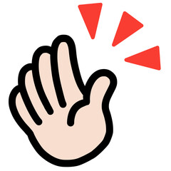 ストップ　止まれ　注目　サイン