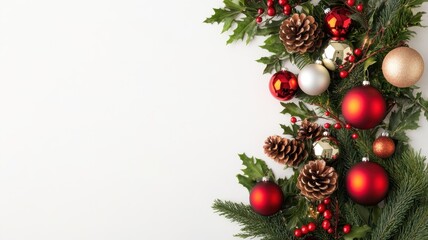 Charming festive arrangement showcasing natural pinecones for a cozy holiday atmosphere.