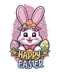 Happy Easter, T Shirt Design/ SVG