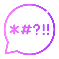 swear gradient icon