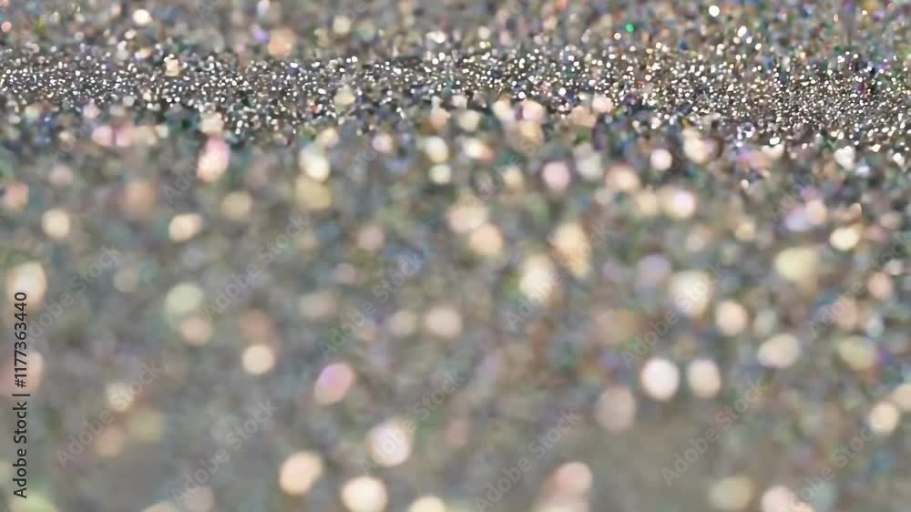 Poster sparkling glimmers of light dance upon a shimmering surface in a mesmerizing display of color and te