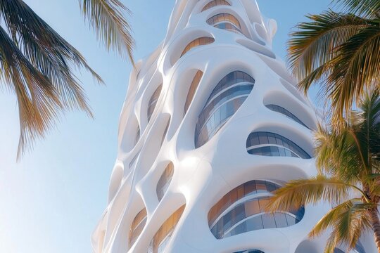 The Al Bahar Towers in Abu Dhabi, with their innovative mashrabiya facade that adapts to sunlight