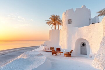 The Al Jahili Fort in Al Ain, surrounded by palm trees and the golden hues of the desert sands