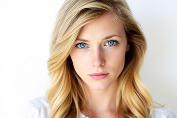 Naklejka premium Portrait of an young woman skin care, body care, beauty salon