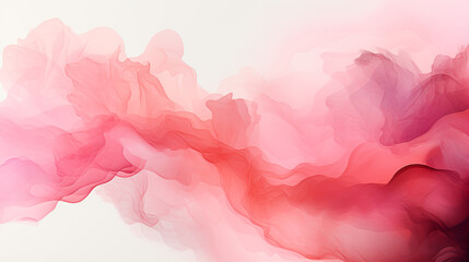 Fototapeta premium An image where red and pink shades blend, creating an effect of haze or mist