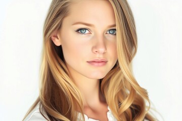 Naklejka premium Portrait of an young woman skin care, body care, beauty salon
