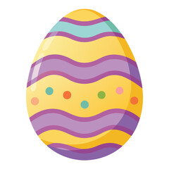Easter day egg vector art on white background
