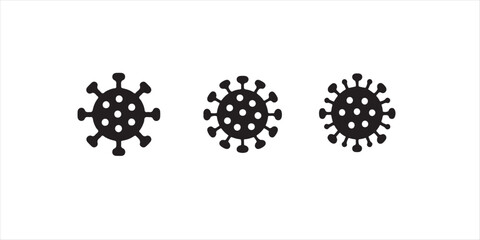 Virus set illustration on white background. virus vector set.