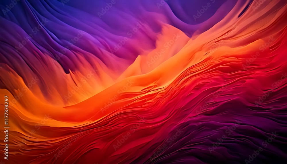 Aufkleber a blurred gradient background with a smooth transition from purple to orange.