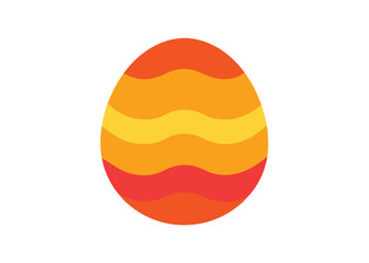 Easter day egg vector art on white background
