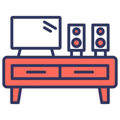 Tv Table Icon