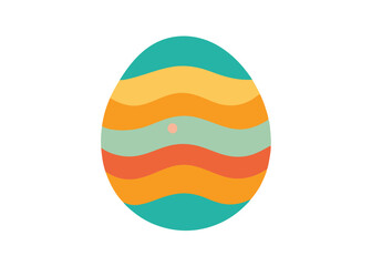 Easter day egg vector art on white background
