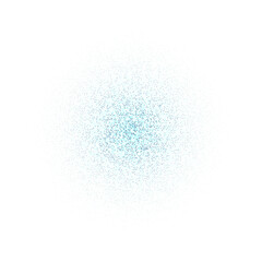 Circle with blue glitter particles. Png