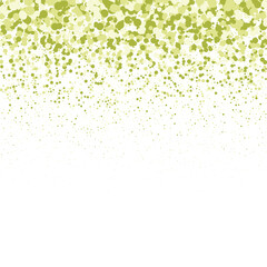 Shiny green festive background. Postcard cover.