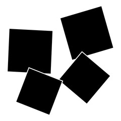 Photo frames. Blank photo collage template made of many parts.. Decorative Element. Png