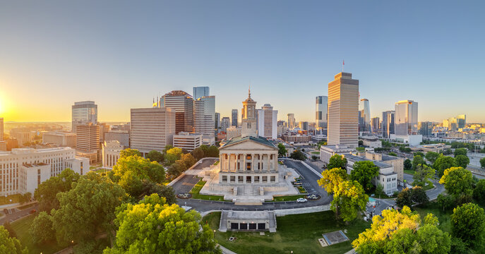 Fototapeta Nashville, Tennessee, USA at Dawn
