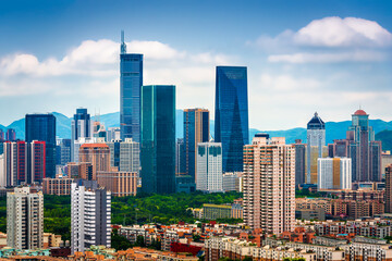 Obraz premium Shenzhen, Guangdong, China Downtown