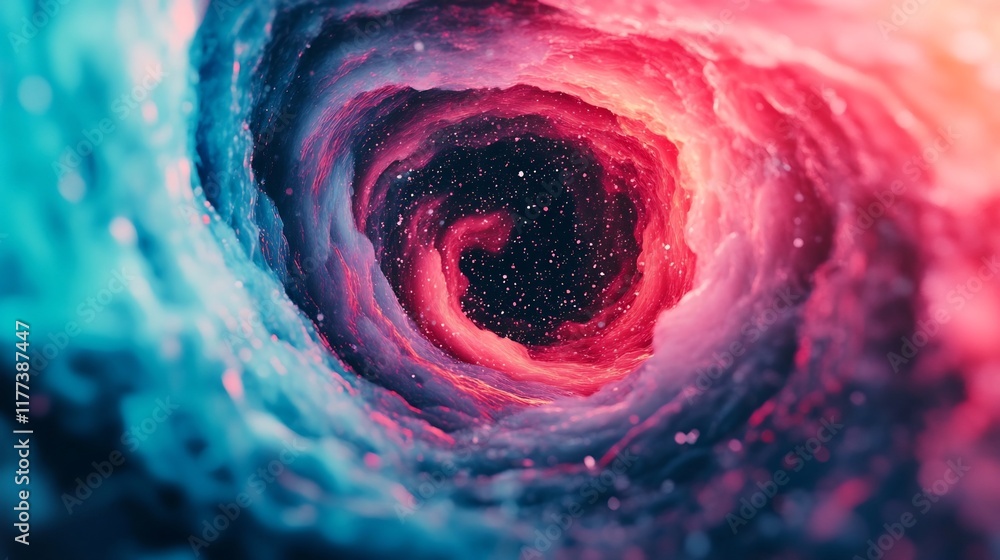Poster mesmerizing whirlpool of vibrant colors symbolizing dynamic motion and energy