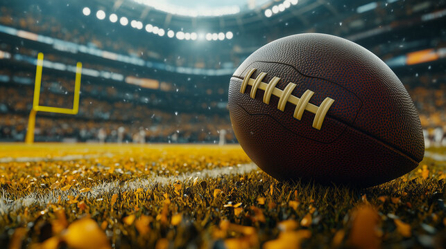 Colorful american football touchdown