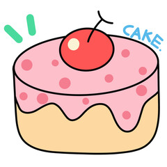 cake with cherry