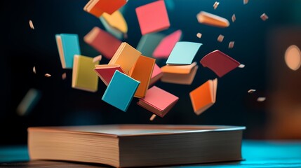 Colorful Books Flying Towards a Large Book Knowledge Explosion