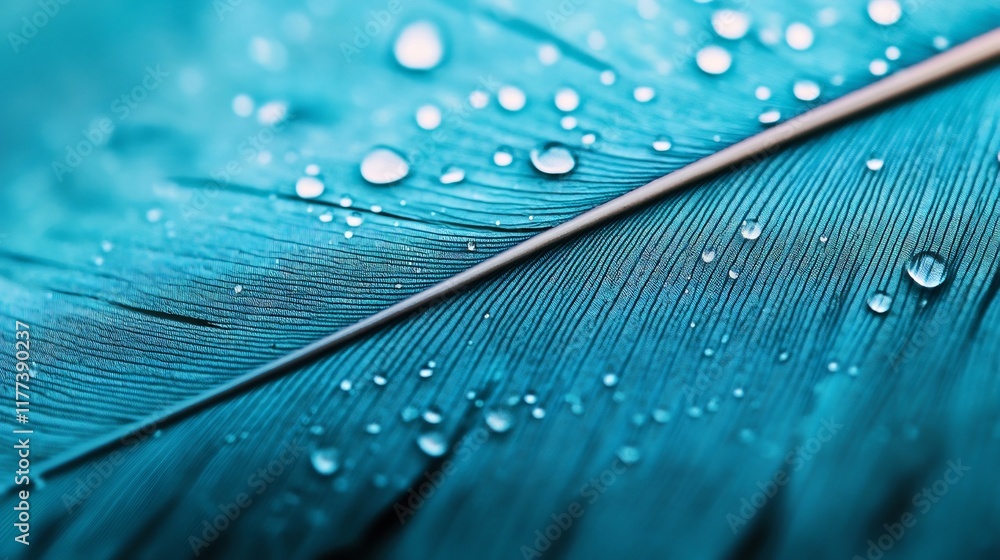 Poster captivating macro closeup of intricate feather texture and pattern