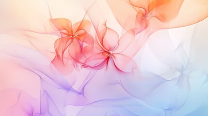Obraz premium Abstract Representation of Femininity with Soft Pastel Colors and Flowing Forms